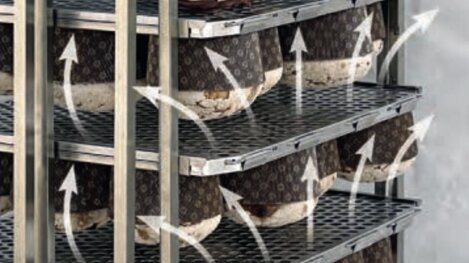 Aluminium trays with large perforations for effective cooling