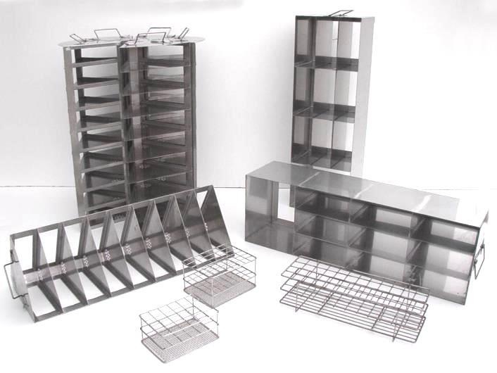 Portaprovette e rack portascatole